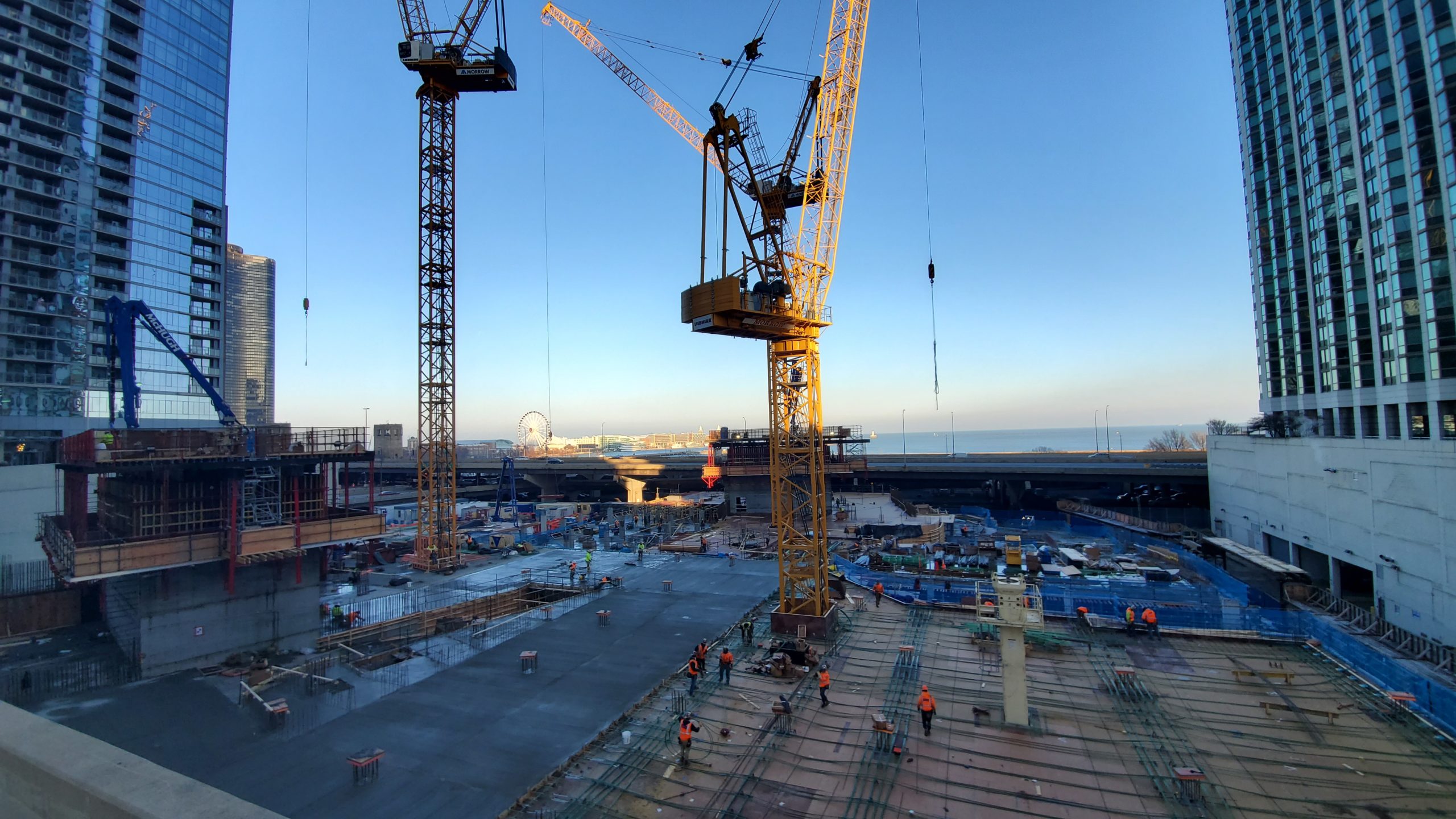 Construction in progress at 455 E Waterside