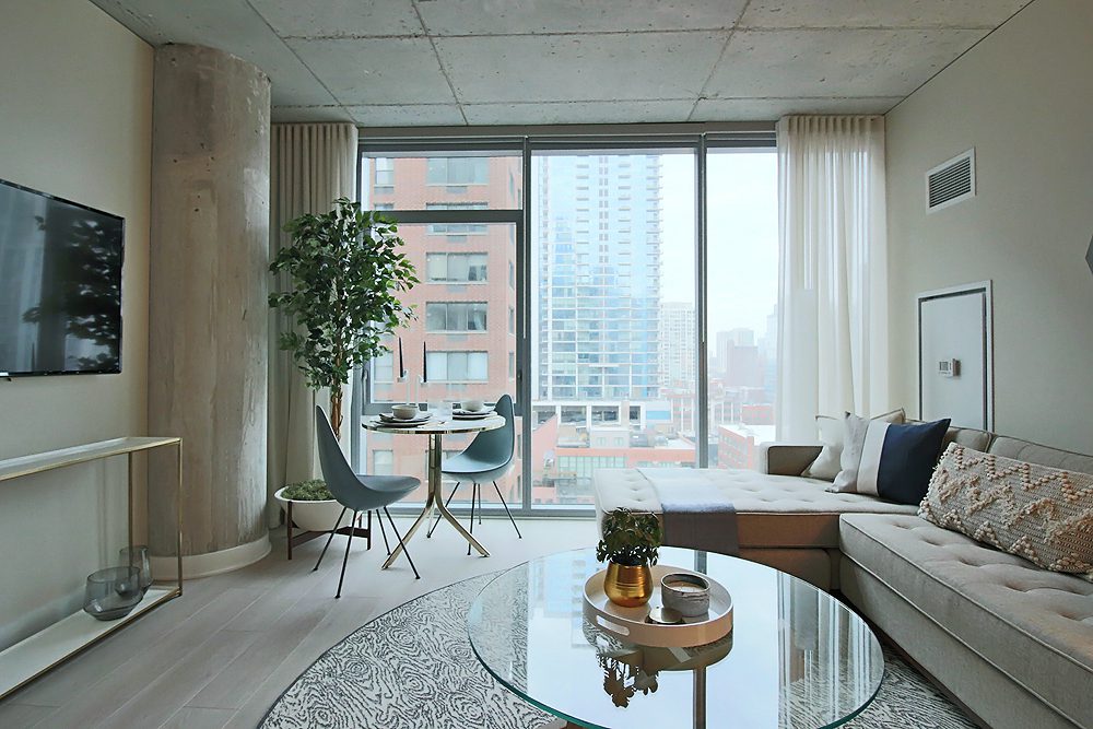 Inside an apartment at 3Eleven.