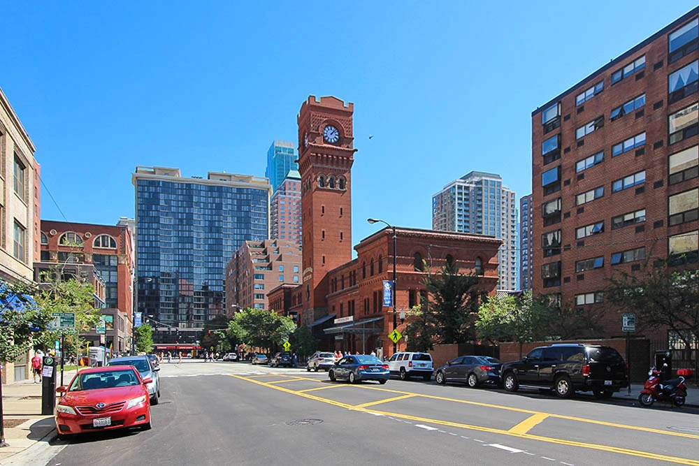 A daytime view of Chicago's South Loop neighborhood.